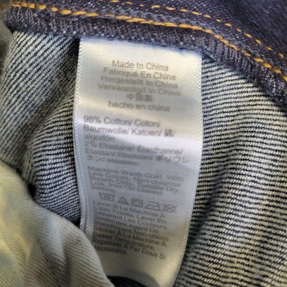 J. Crew Men's Size 32 x 32 Jeans Style 484 Tapered Dark Wash - Picture 9 of 9